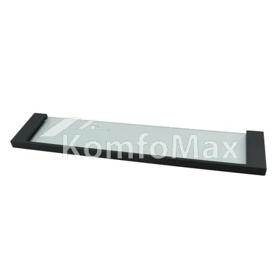 Полиця пляма скляна VENTA V163B 575х120х22мм чорний