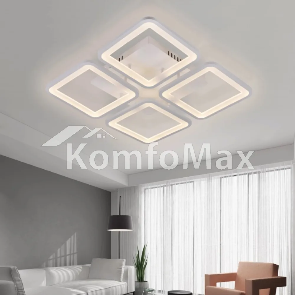 LED світильник Sirius 6086-4 WT 84W  - фото 2