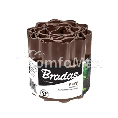 Бордюр садовий Bradаs хвилястий OBFG 0915 15смх9м коричневий