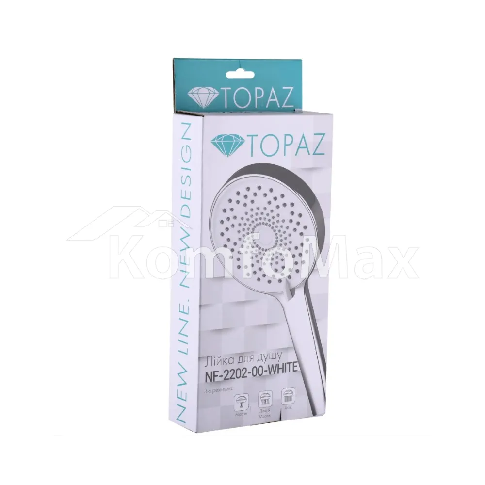 Лійка для душу Topaz NF-2202-00-White  - фото 2