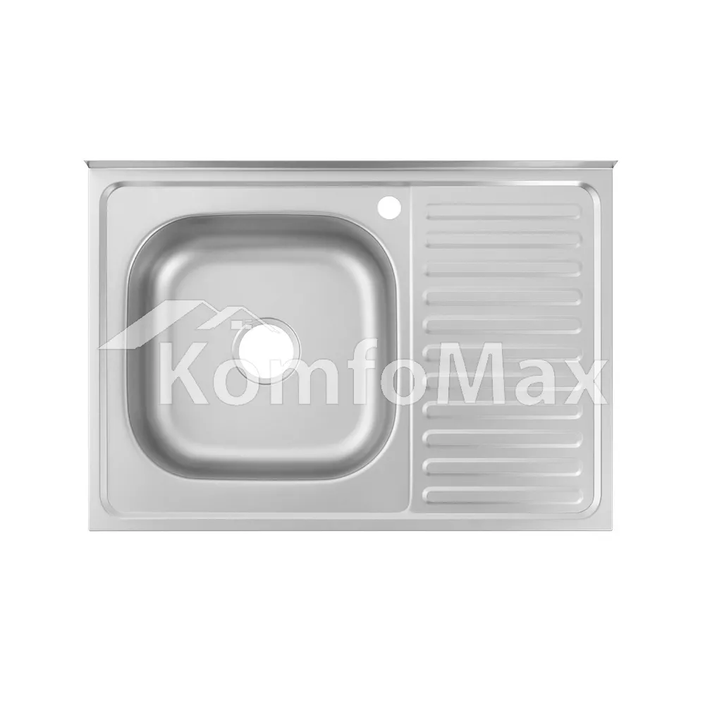Мийка кухонна накладна VENTA VM8058LS 0,8мм. L 800Х500мм. сатин 