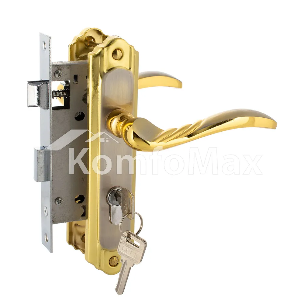 Комплект замка FZB 15-190 58 SN/PB золото 