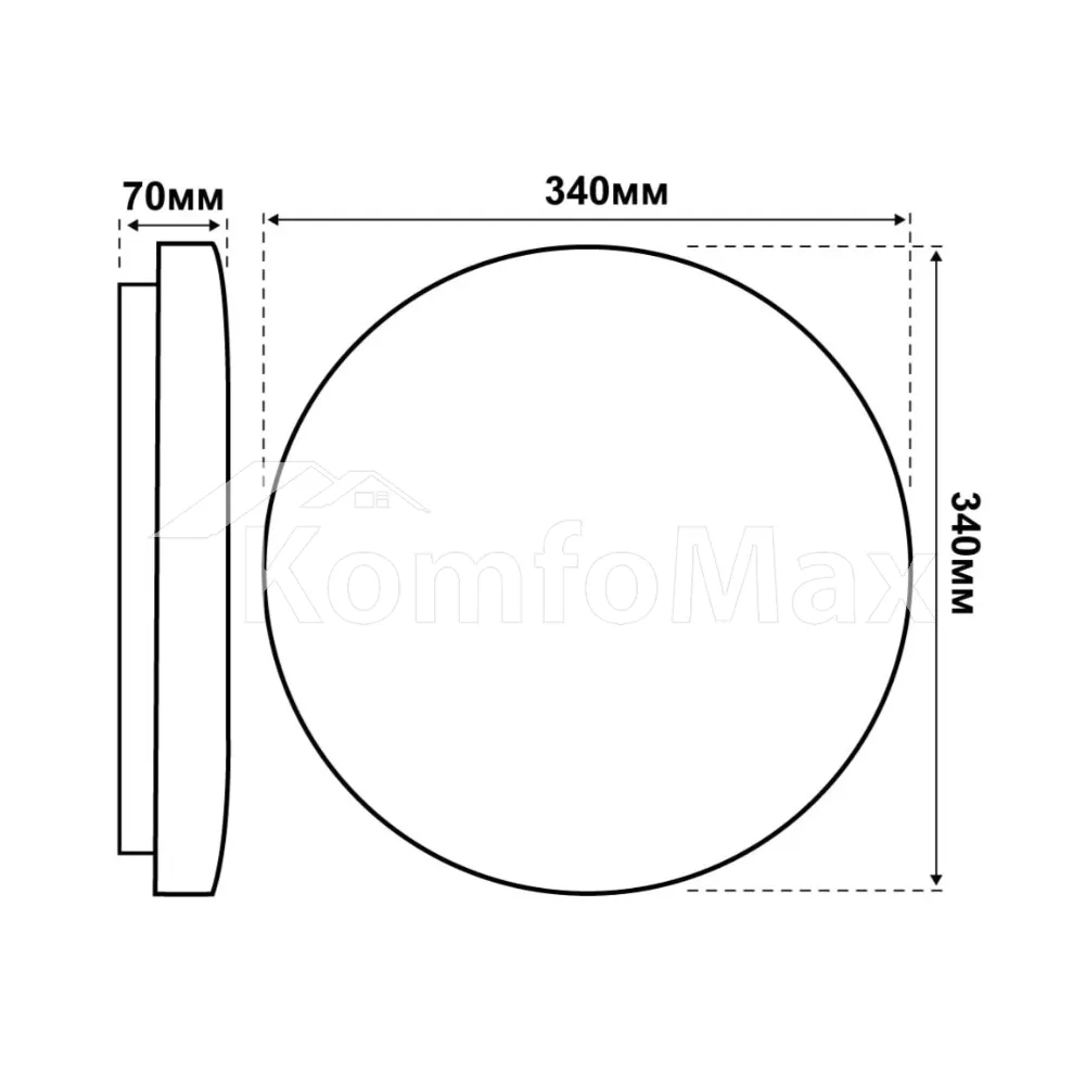LED світильник VIOLUX smart SKY круг 30W 3000-6000K IP20 210103  - фото 8