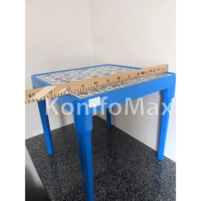 Стіл дитячий Українська абетка блакитний