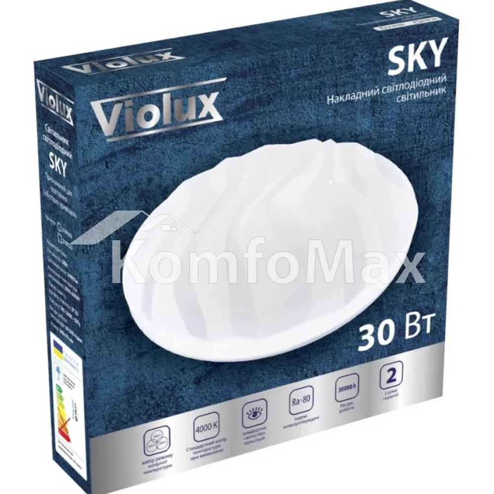 LED світильник VIOLUX smart SKY круг 30W 3000-6000K IP20 210103  - фото 6