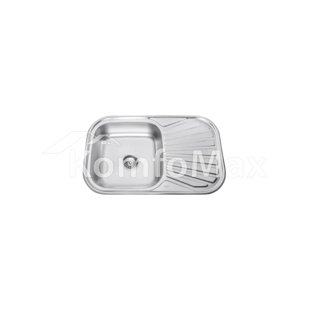 Мийка кухонна врізна Kraft KR 7848 E 0,8мм. 780х480х180мм. Satin 