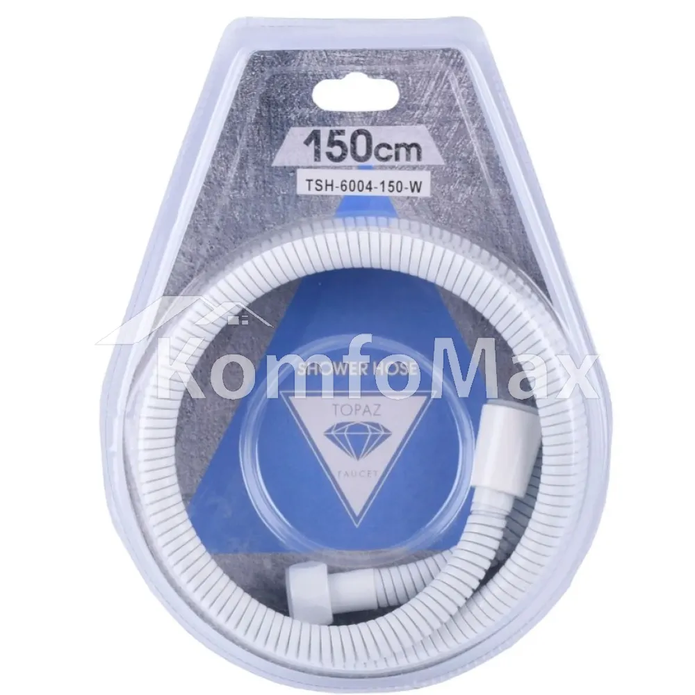 Шланг для душу TOPAZ TSH-6004-150-W 150см. 