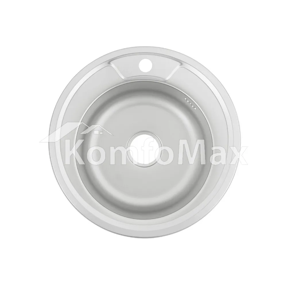 Мийка кухонна врізна VENTA VM4906S 0,6мм 490х490мм сатин 