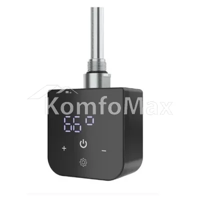 Тен для рушникосушки OnlyHeat Onyx black (квадратний з електронним,керуванням) 0,6кВт