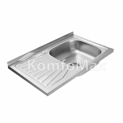 Мийка кухонна накладна Platinum 8050 0,7мм. R 800Х500мм. сатин