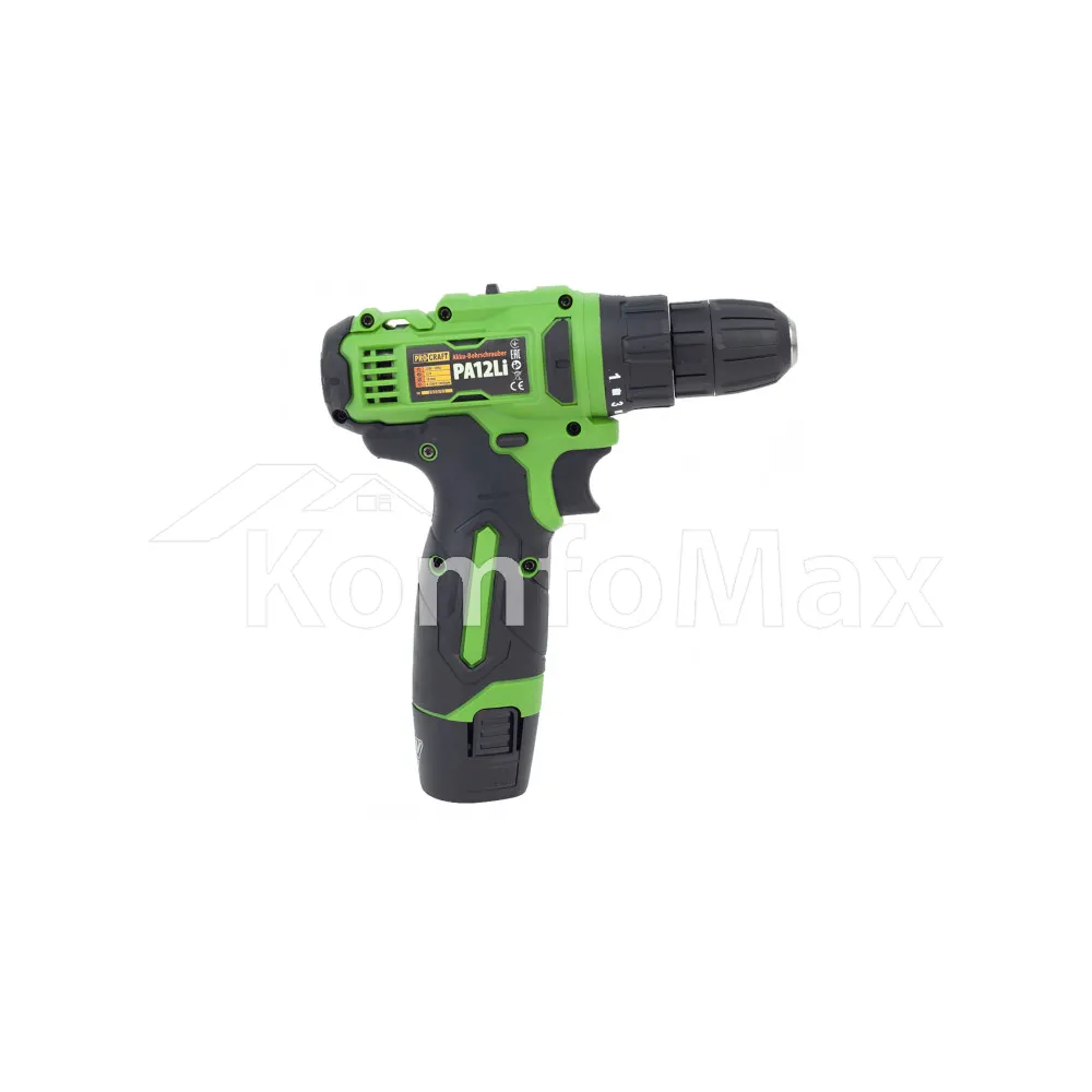 Шуруповерт акумоляторний PRO-CRAFT PA-12Li Compact 12В.  - фото 3