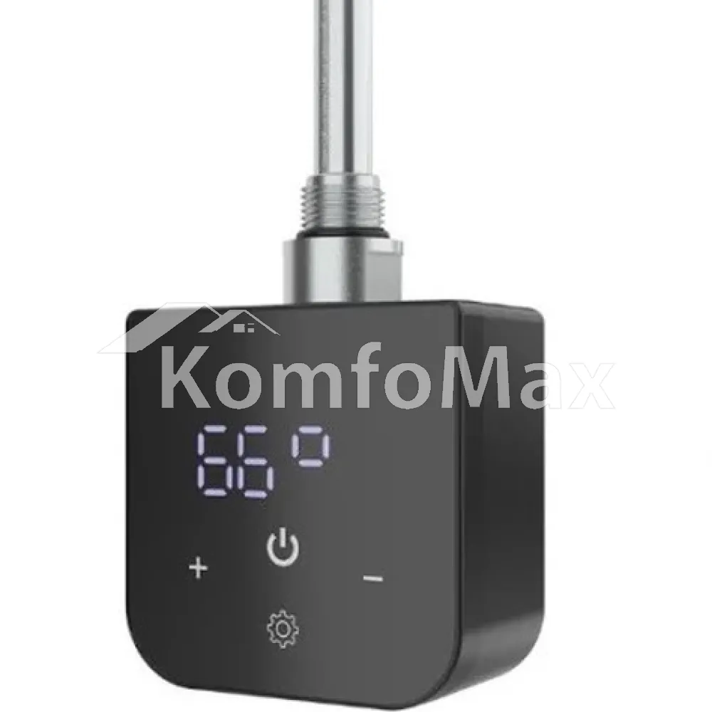 Тен для рушникосушки OnlyHeat Onyx black (квадратний з електронним,керуванням) 0,6кВт 