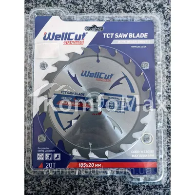 Диск пиляльний WellCut Standart 185x20 20T