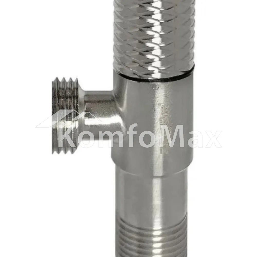 Кран кутовий Zegor DF-7122 1/2 х 1/2 нержавіюча сталь 
