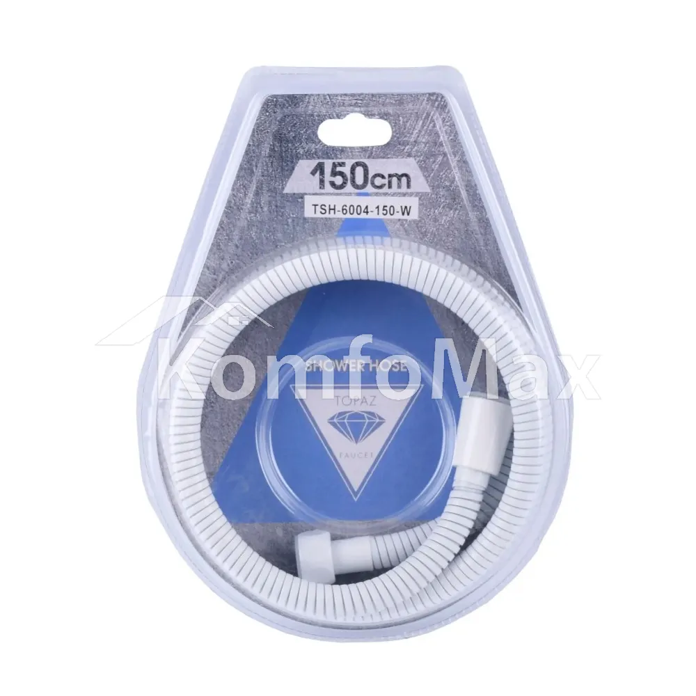 Шланг для душу TOPAZ TSH-6004-150-W 150см. 