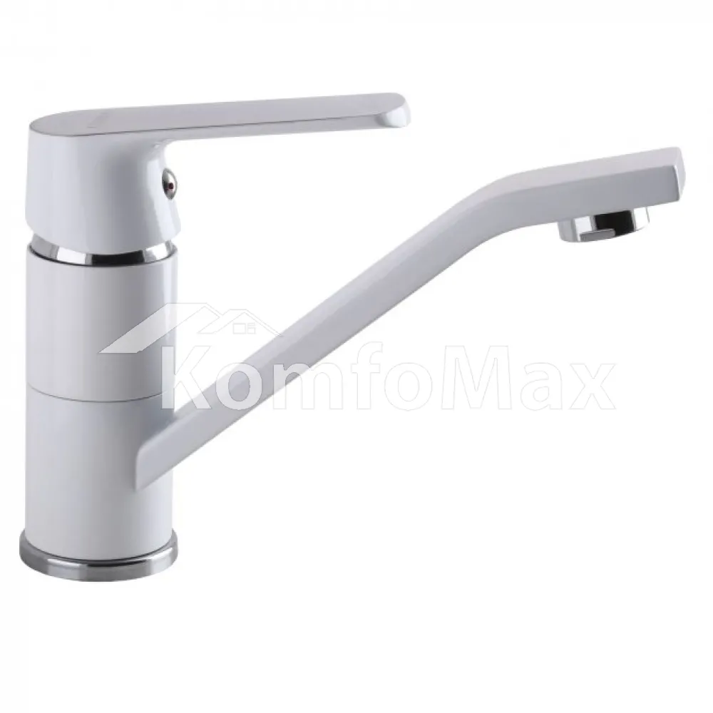 Змішувач для умивальника Globus Lux Laguna GLA-0203MQ-7-WHITE, латунь білий/хром  - фото 4