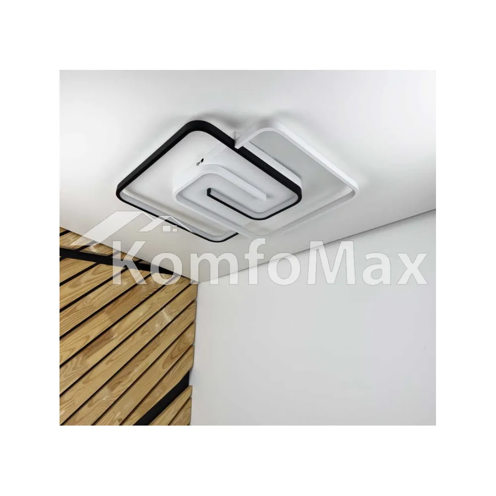 LED світильник VIOLUX smart DOMINO квадрат 90W 3000-4000-5000K IP20 220565 білий  - фото 3
