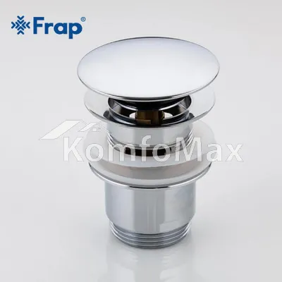 Донний клапан Frap F60, автомат, 1 1/4, хром