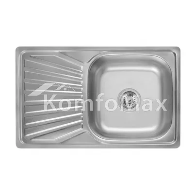 Мийка кухонна врізна Wezer 7848 0,8мм. 780х480х180мм. декор