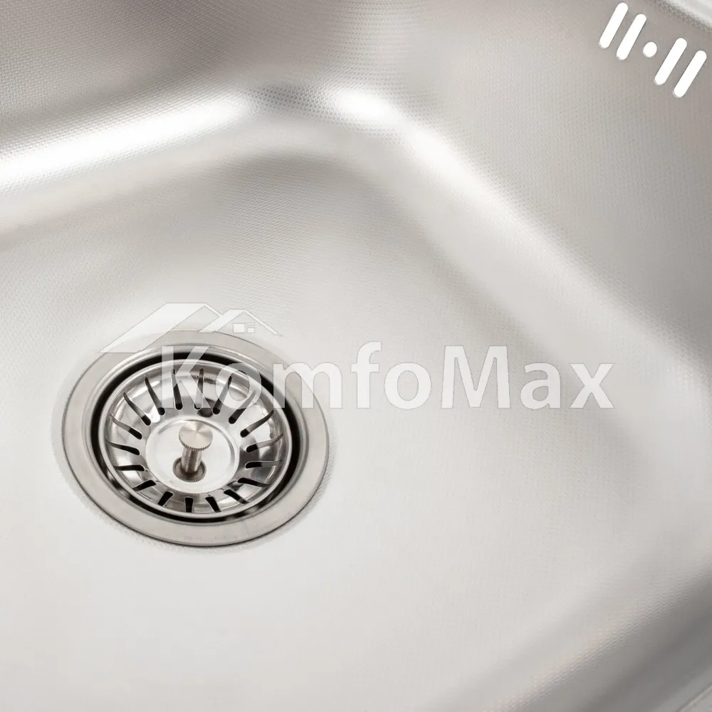Мийка кухонна врізна Valeso 4842 0.6мм. Decor  - фото 3