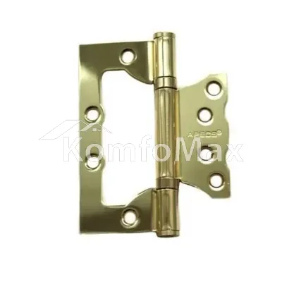Петля накладна APECS 100/75/2,5 B2-V2-Steel метелик (пара) G золото