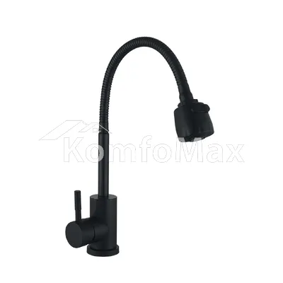 Змішувач для кухні Wezer EKO4D-01-BLACK, чорний