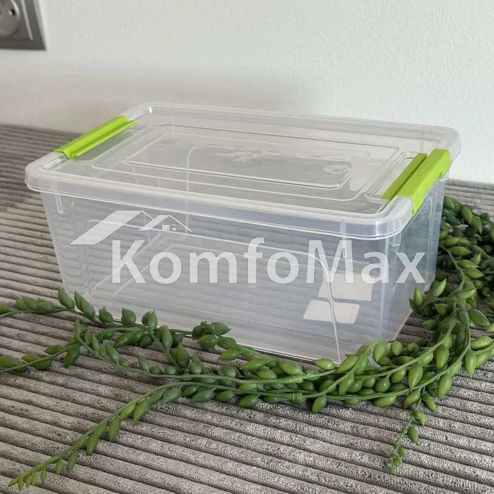 Контейнер Smart Box 2,5л. 24х16х11см. прозорий/оливковий 
