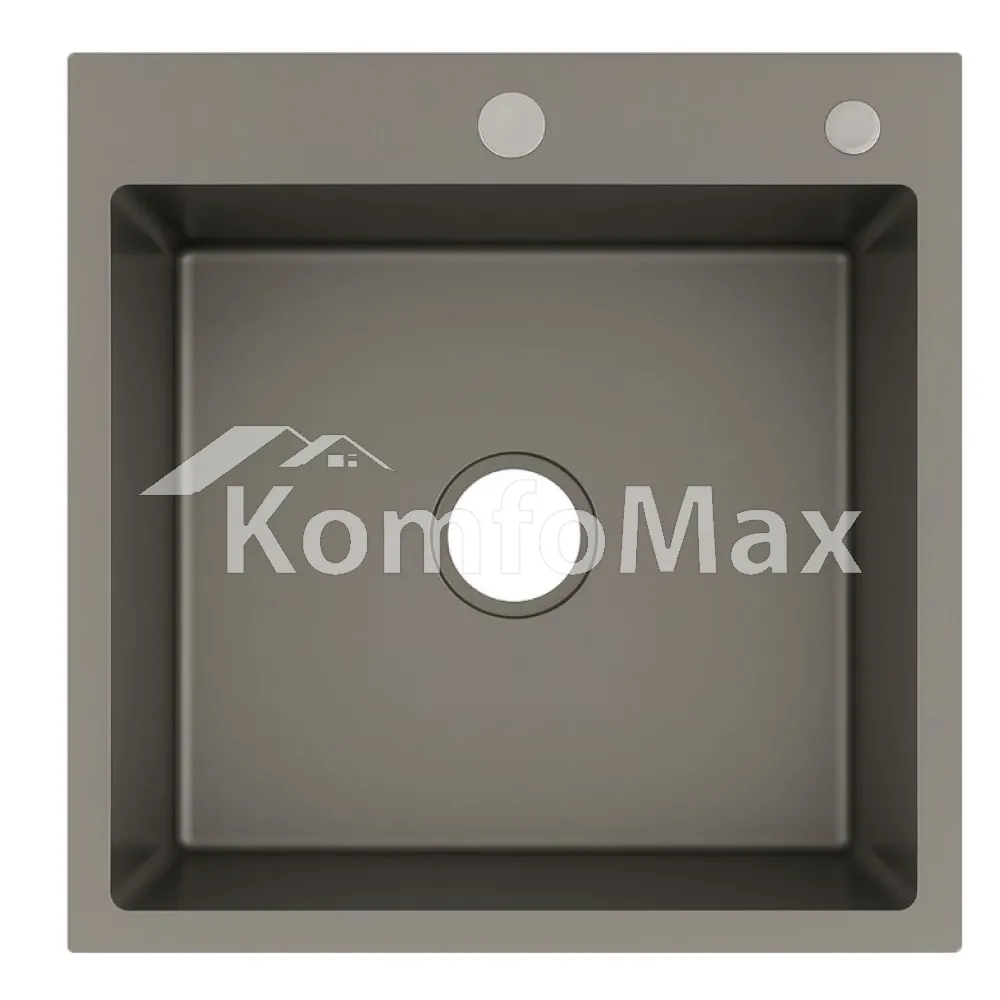 Мийка кухонна нержавійка VENTA BVM5050G 3,0/1,0мм 500x500мм Gray 