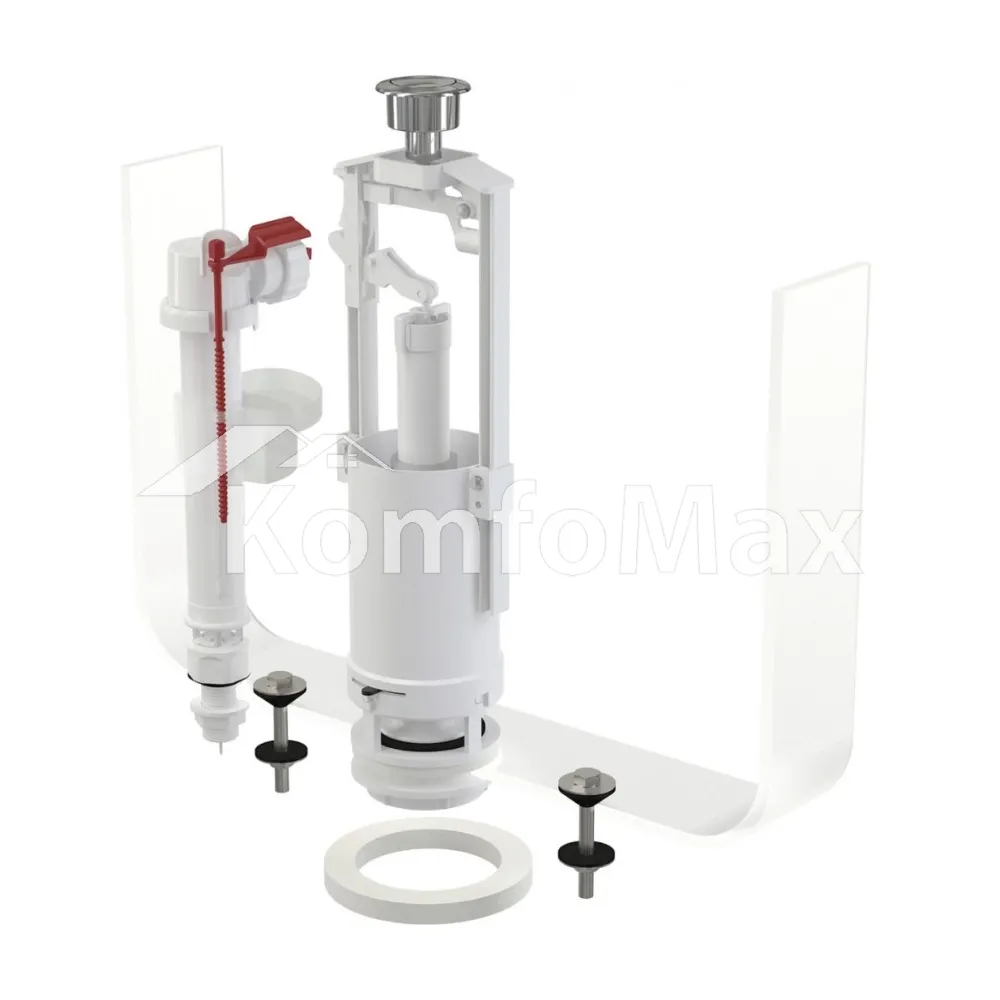 Комплект арматури AlcaPlast SA2000S CHROM 1/2 нижн.підв. 
