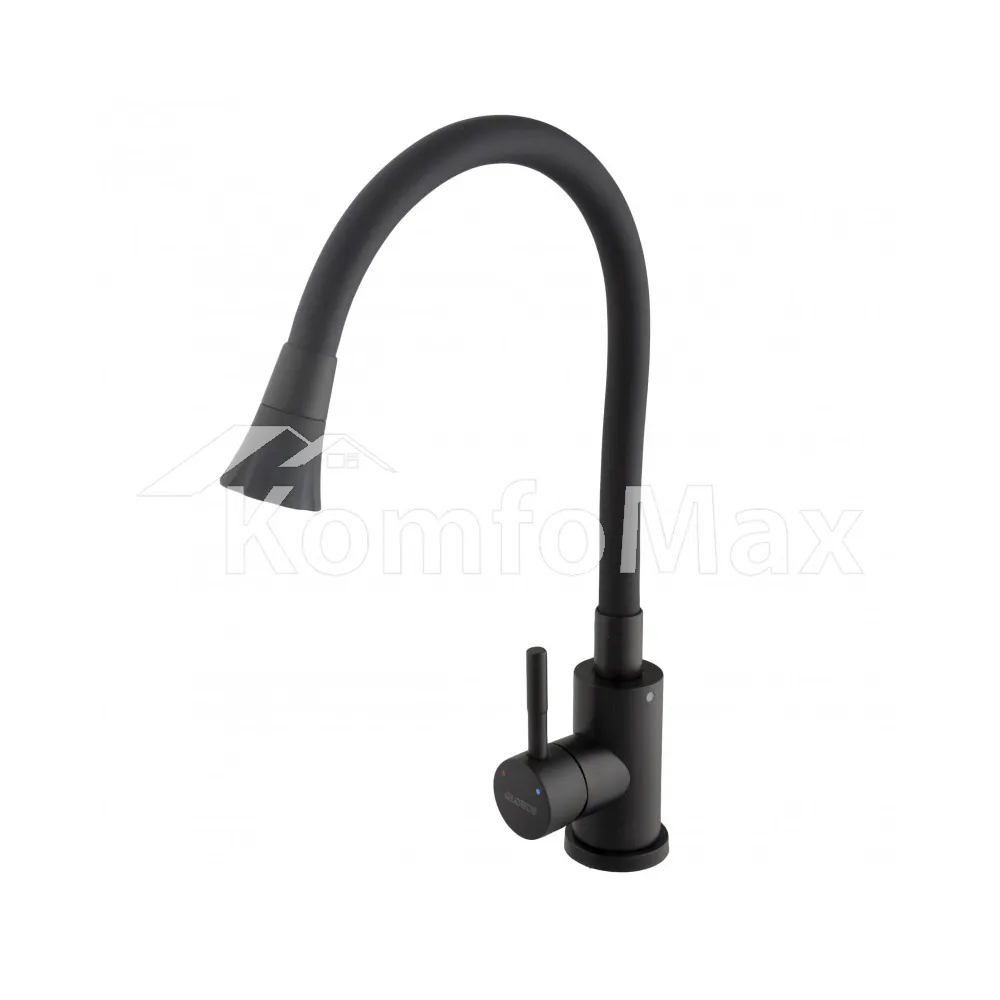 Змішувач для кухні Globus Lux ALPEN SBT1-203SA-BB-B01, чорний  - фото 3