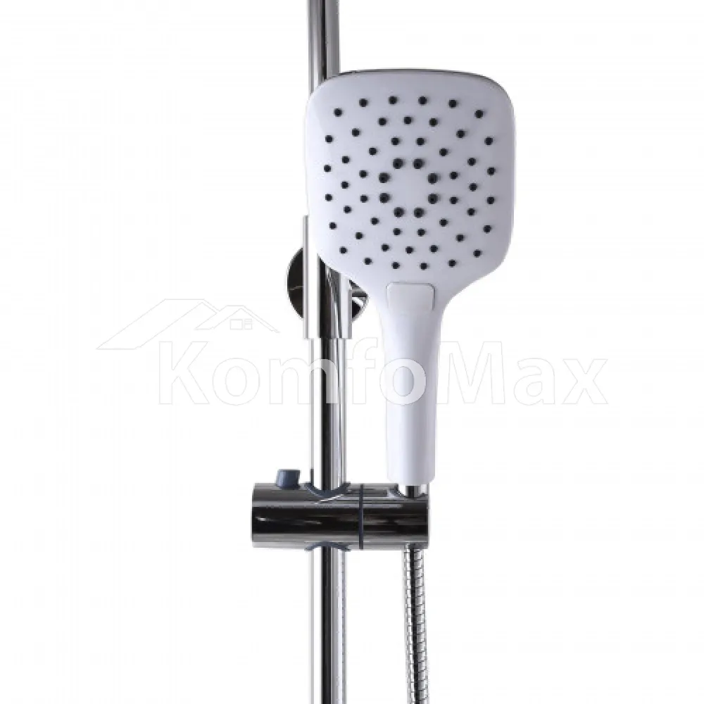 Душова система Globus Lux LAGUNA GLA-0005N-7-WHITE латунь білий/хром  - фото 2