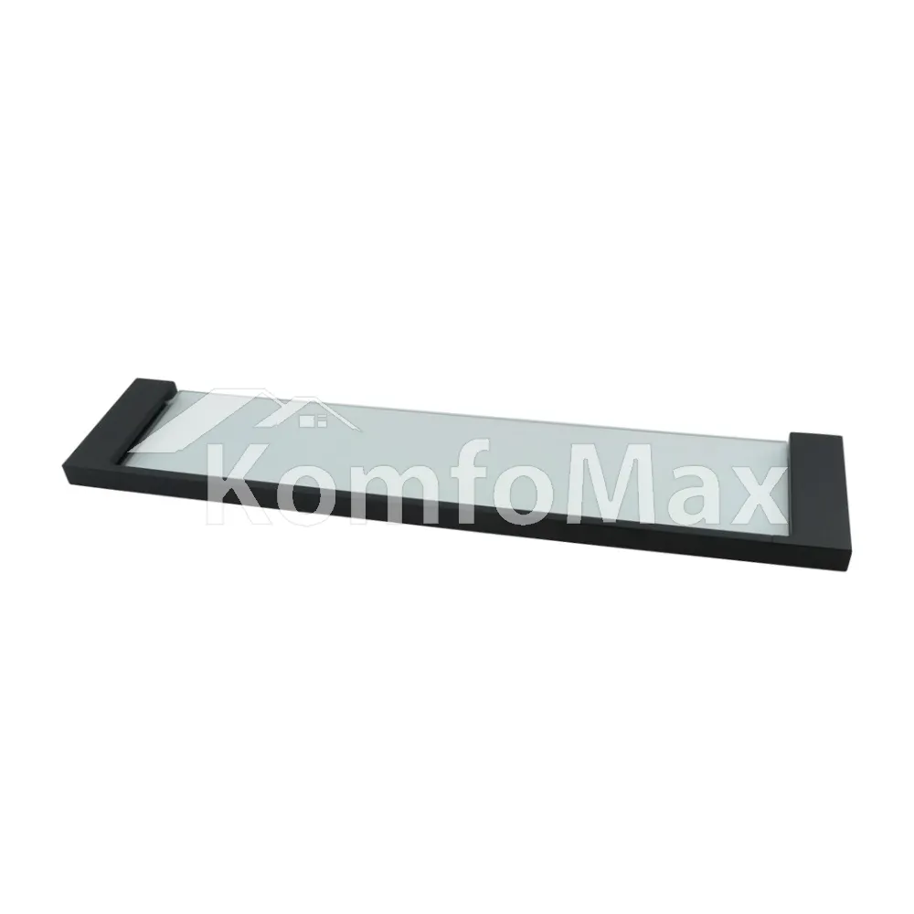 Полиця пляма скляна VENTA V163B 575х120х22мм чорний 