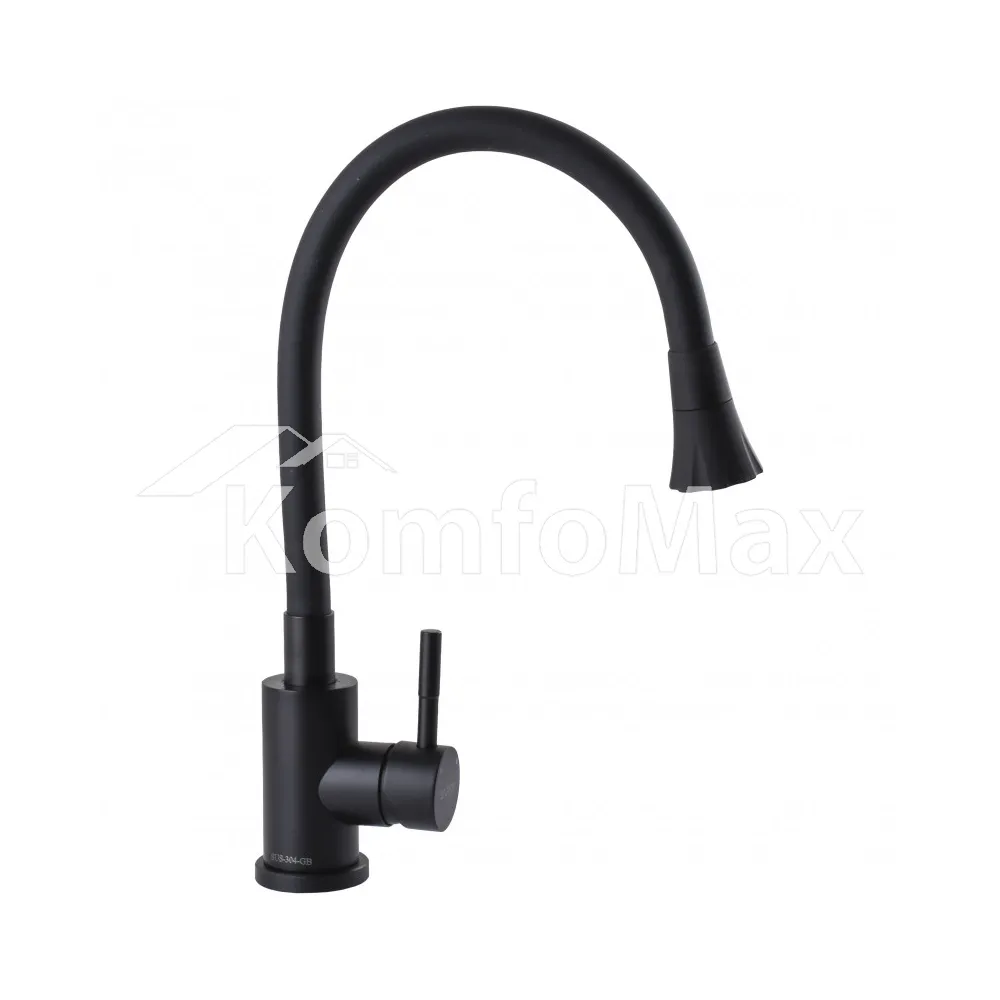 Змішувач для кухні Globus Lux ALPEN SBT1-203SA-BB-B01, чорний  - фото 4