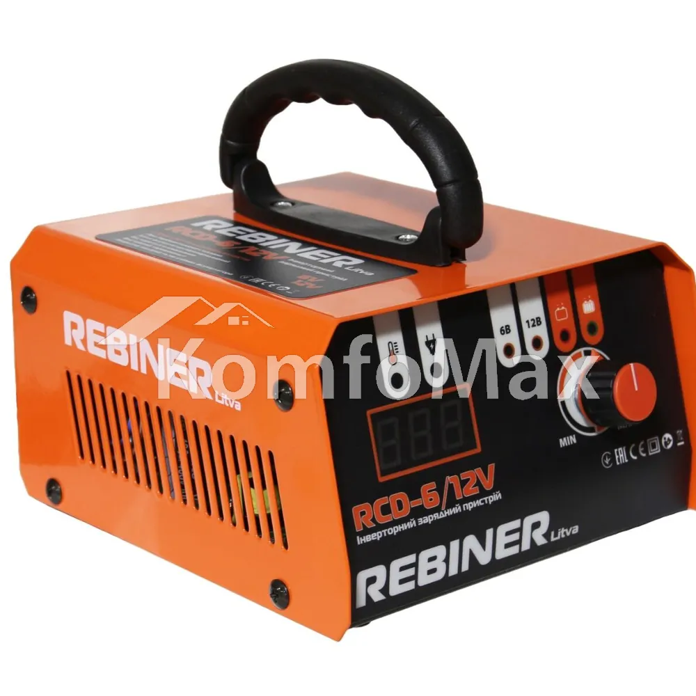 Інверторний зарядний пристрій Rebiner RCD-6/12V 