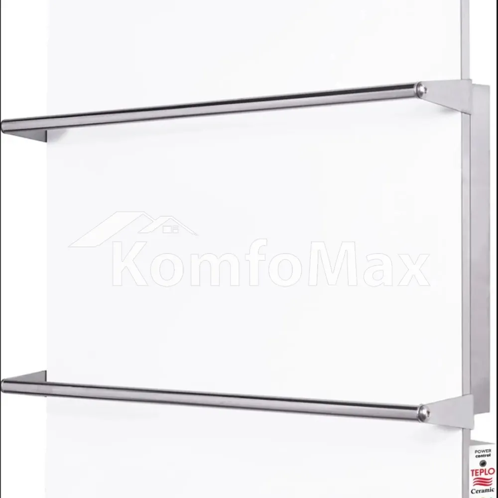 Електрична рушникосушарка TEPLOCeramic керамічна TCMT-T 250 603х603х15 білий 