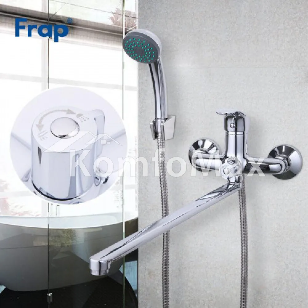 Змішувач для ванни Frap F2236, латунь хром  - фото 2