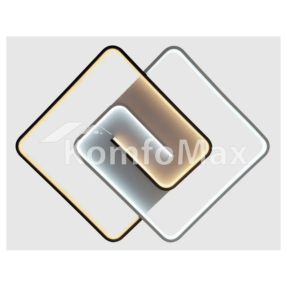 LED світильник VIOLUX smart DOMINO квадрат 90W 3000-4000-5000K IP20 220565 білий 