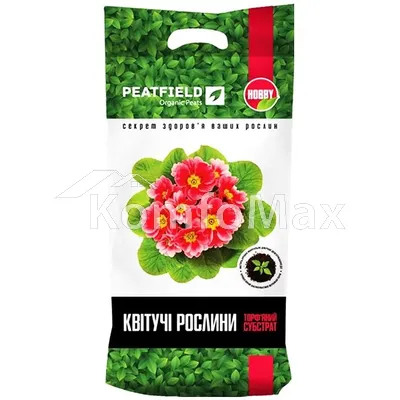 Субстрат торф’яний PEATFIELD для квітучих рослин 6л.