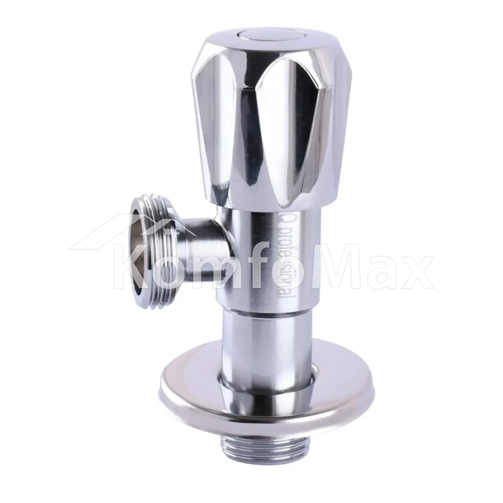 Кран вентильний кутовий Professional 1/2″X3/4″ NV-QP999  - фото 1