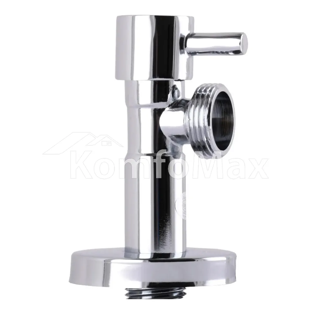 Кран напівобертовий кутовий SOLOMON 1/2″х1/2″ Lazer 7076  - фото 2