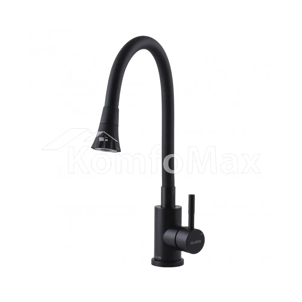 Змішувач для кухні Globus Lux ALPEN SBT1-203SA-BB-B01, чорний 
