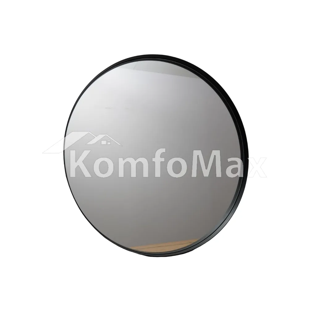 Дзеркало з металевою рамкою КРУГЛЕ 60см. чорний 