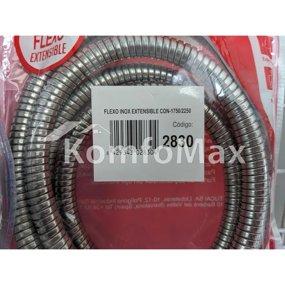 Шланг для душу TUCAI FlexoInoxExtensible Con-1750/2250 (2830) 175-225см.  - фото 1