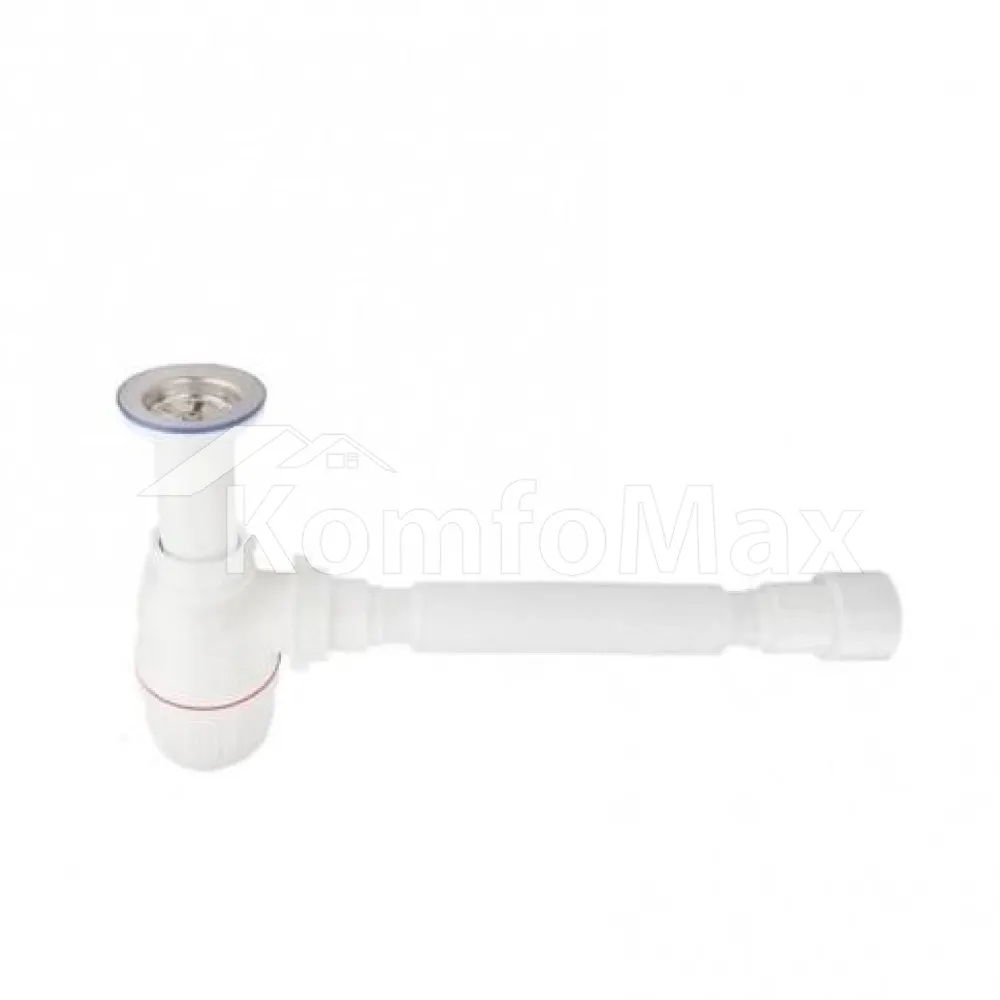 Сифон для мийки Bakimay PL1060 3 1/2 з гофротрубою 40/50мм. 