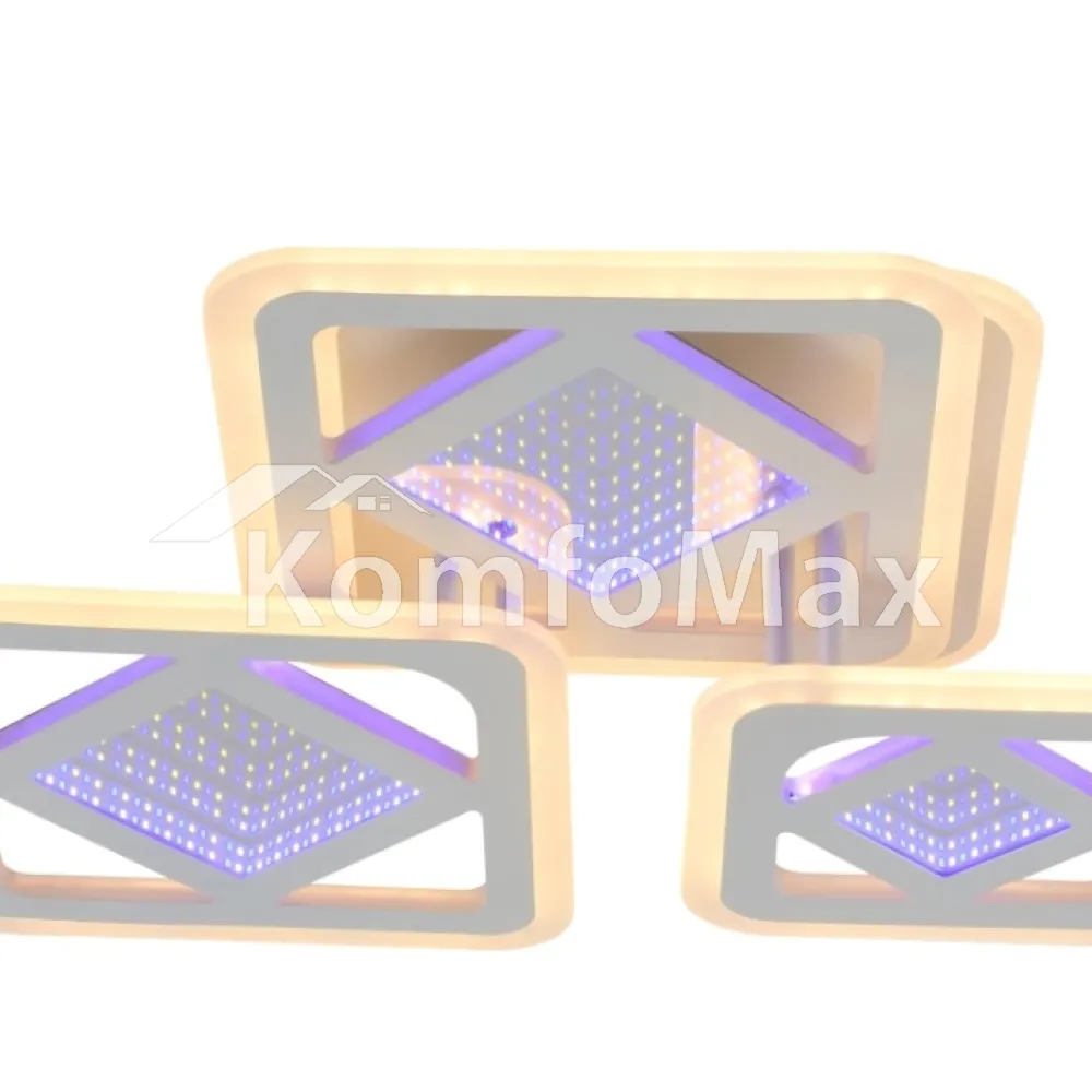 LED світильник Sirius LI8885/3A WH (BL+YL) 98W+42W  - фото 2