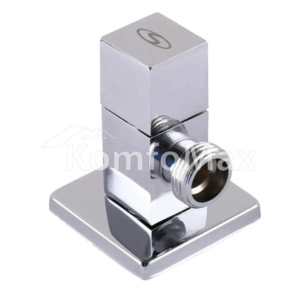 Кран напівобертовий кутовий SOLOMON 1/2″х1/2″ CUBE 7078  - фото 1