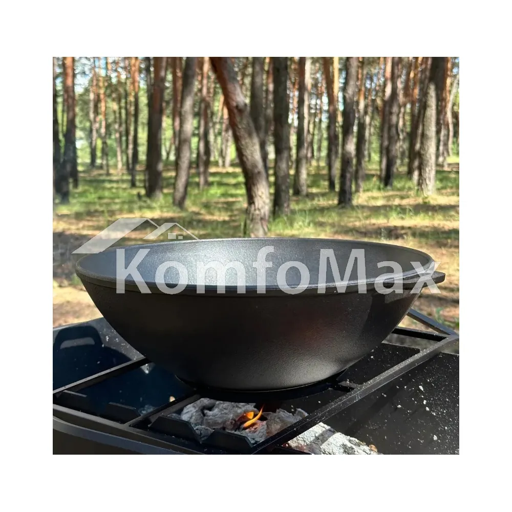 Сковорода чавунна WOK-08KC 8л  - фото 5
