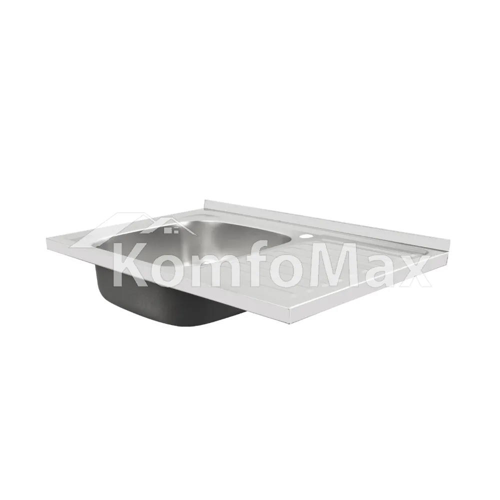 Мийка кухонна накладна VENTA VM8058LS 0,8мм. L 800Х500мм. сатин  - фото 1