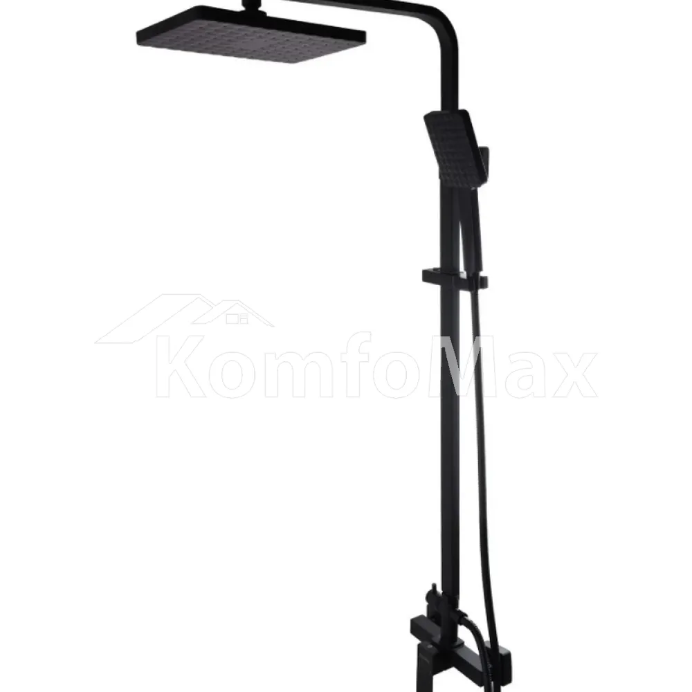 Душова система Globus Lux SICILIA SBQ-SH-125-BB чорна 
