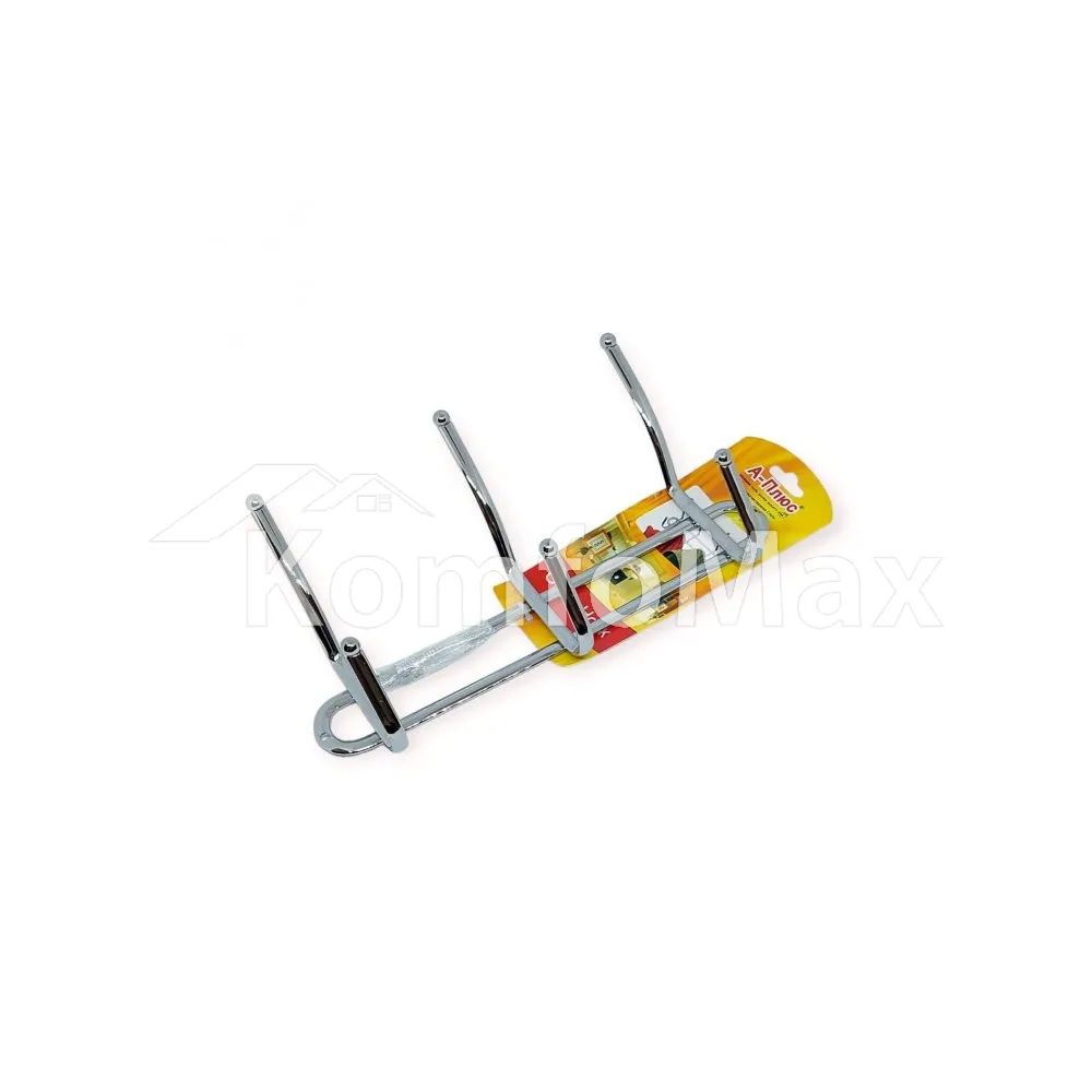 Вішалка A-Plus хромована DR-1162 26см на 3 гачки  - фото 1